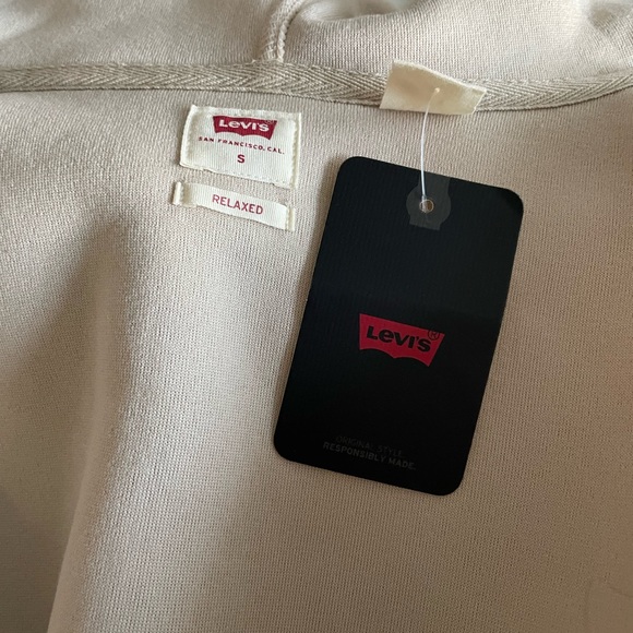levis unisex pop hoodie sherpa sweatshirt nwt size small - Picture 3 of 5